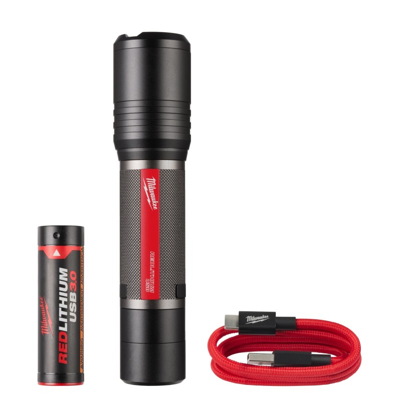 Torcia compatta 2.000 Lumen ricaricabile con USB