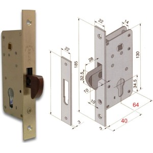 SERRATURA INFILARE PORTE LEGNO WELKA ART.015