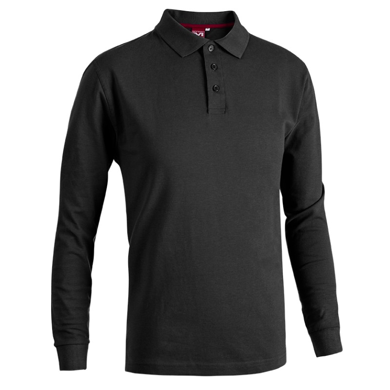POLO BECKER MANICA LUNGA NERO