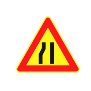SEGNALI STRADALI TEMPORANEI  STRETTOIA ASIMETRICA