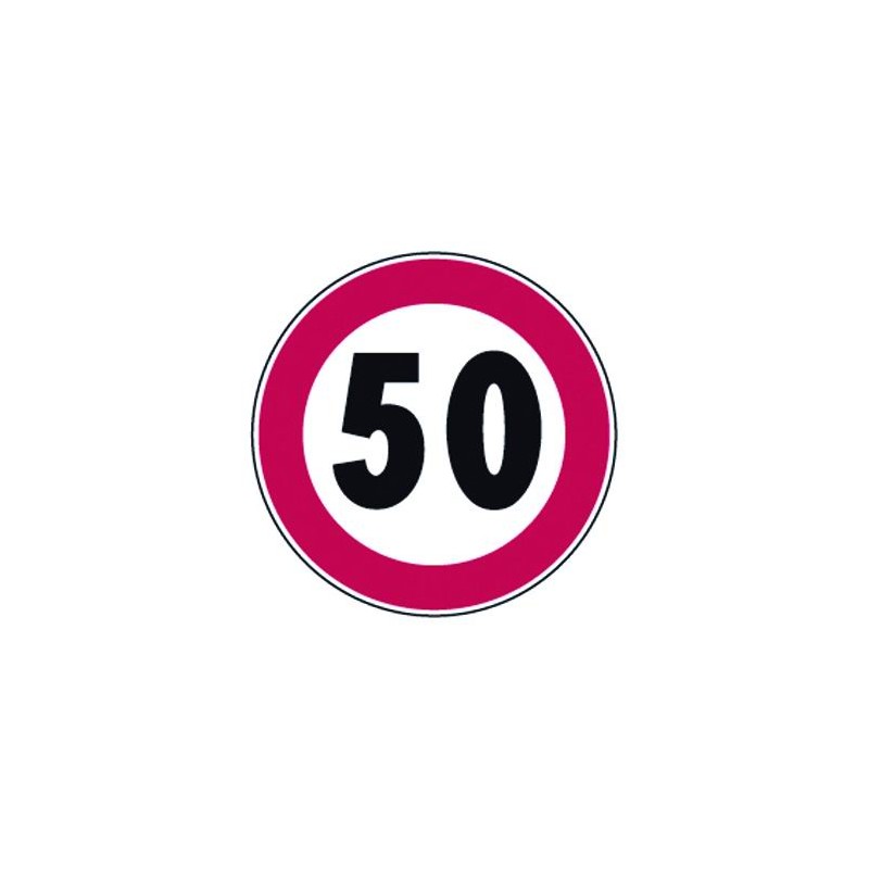 SEGNALI STRADALI DIVIETO LIMITE VEL 50 KM|H 