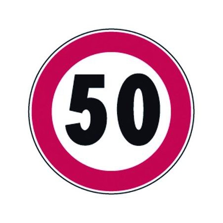 SEGNALI STRADALI DIVIETO LIMITE VEL 50 KM|H 