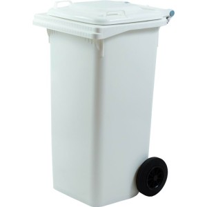BIDONI IMMONDI.DIFFERENZIATA BIANCO COPERCHIO 120L