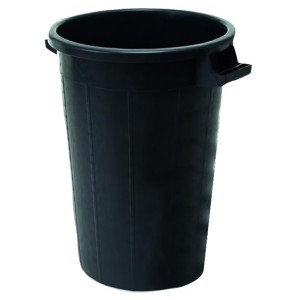 BIDONI IMMONDIZ.PLASTICA NERO SENZA COPERCHIO 120L