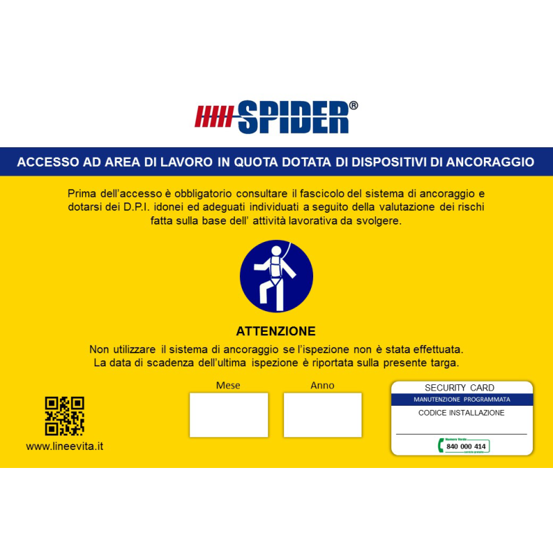 Cartello d’accesso civile
