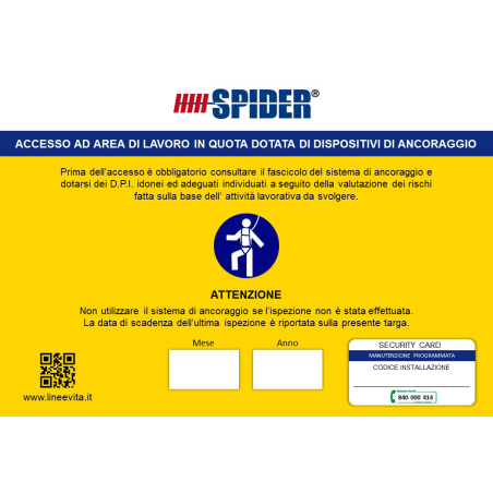 Cartello d’accesso civile