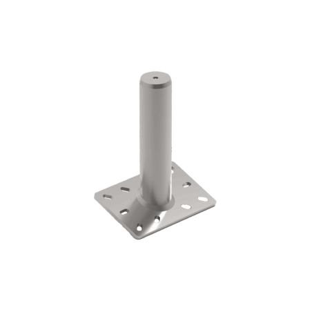 Palo Fox H 500 zincato – base inclinata.